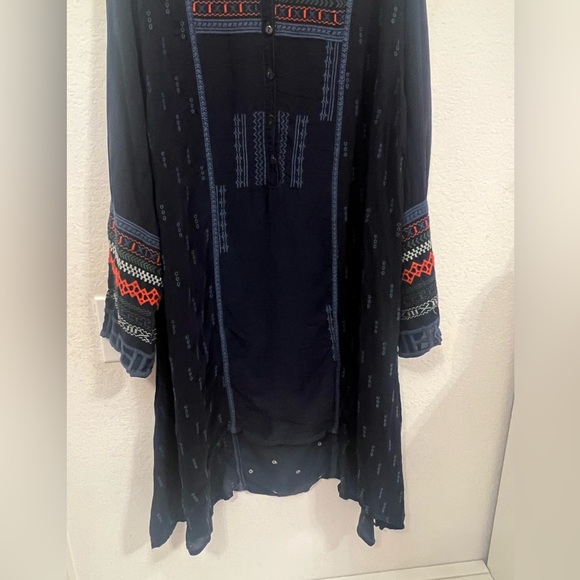 Johnny Was Sheer Embroidered  Dress - Picture 5 of 16